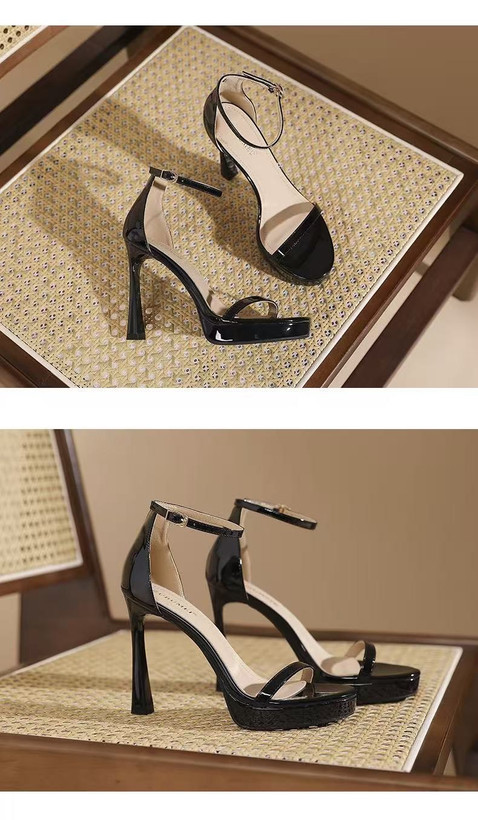 صندل زنانه پشت بسته پاشنه 10 سانت وارداتی رنگ مشکی 2890کرم 2888 نقره ای 2891